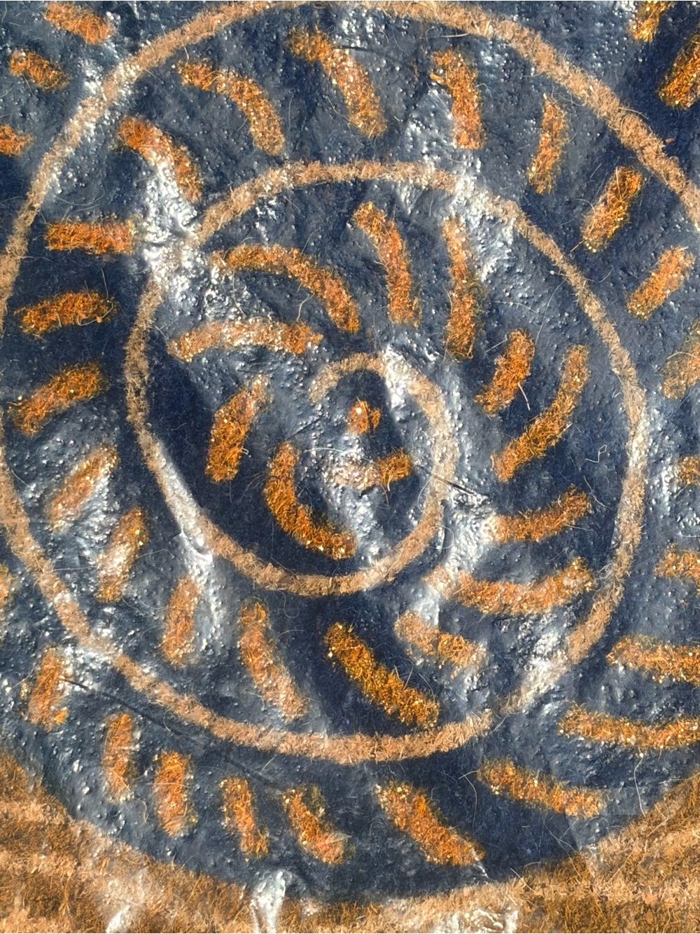 Danica Studio Snail Doormat 30x18 100% Coir Fiber Glitter Accents India - Picture 5 of 10
